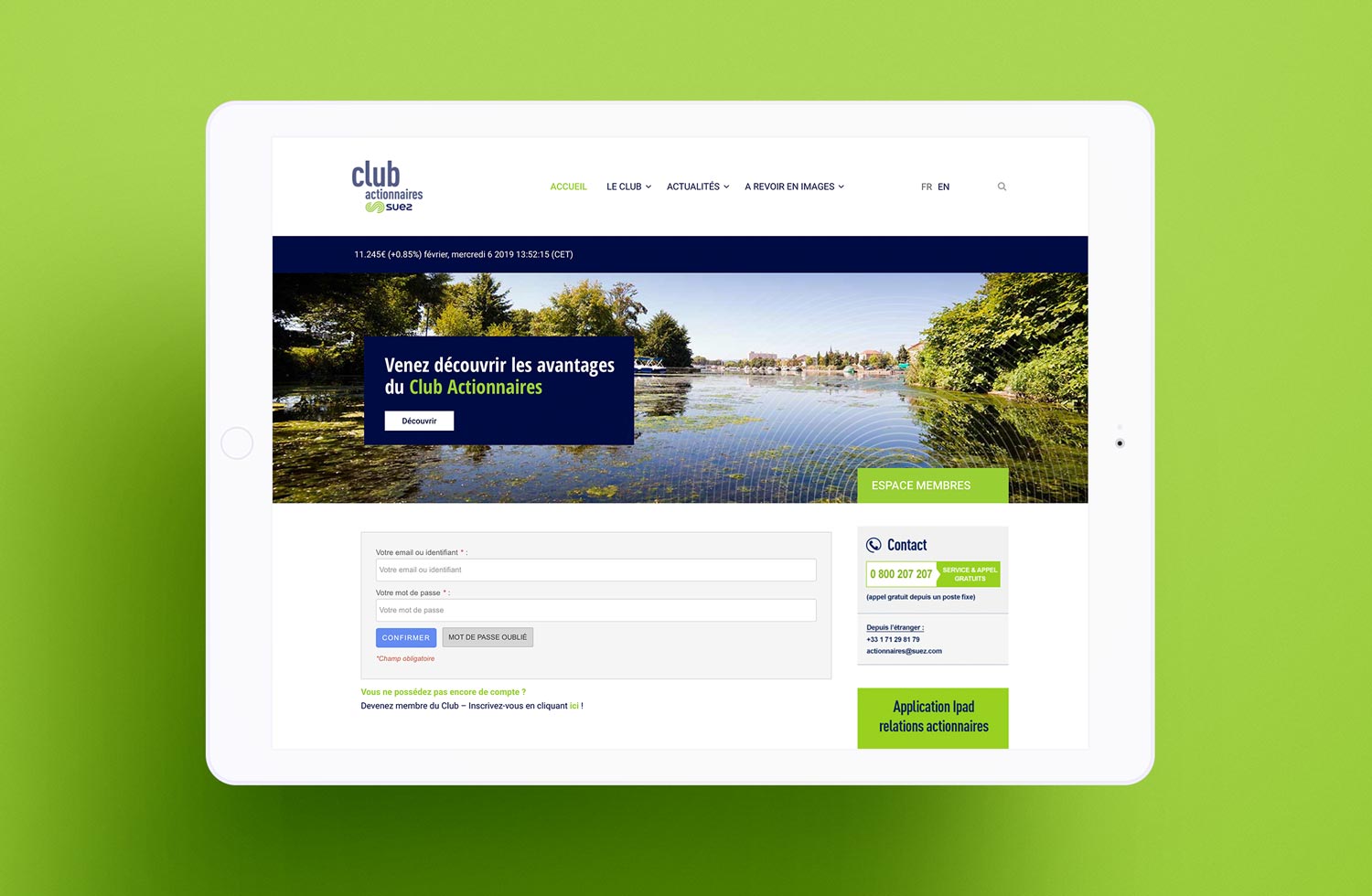 Suez Gallerie1 développement web