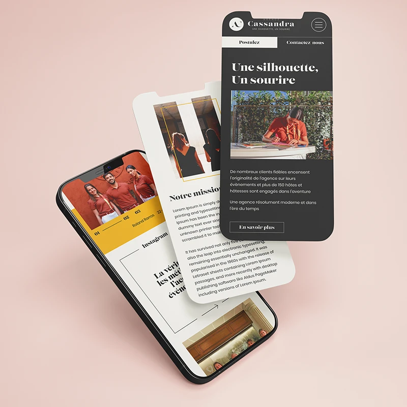 CASSANDRA site web mobile