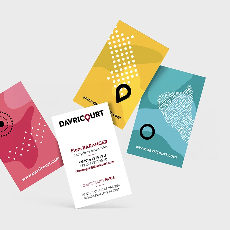 DAVRICOURT cartes visite