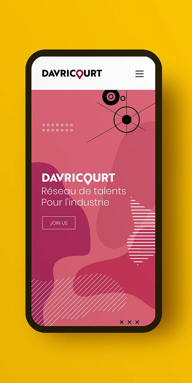 DAVRICOURT site web mobile
