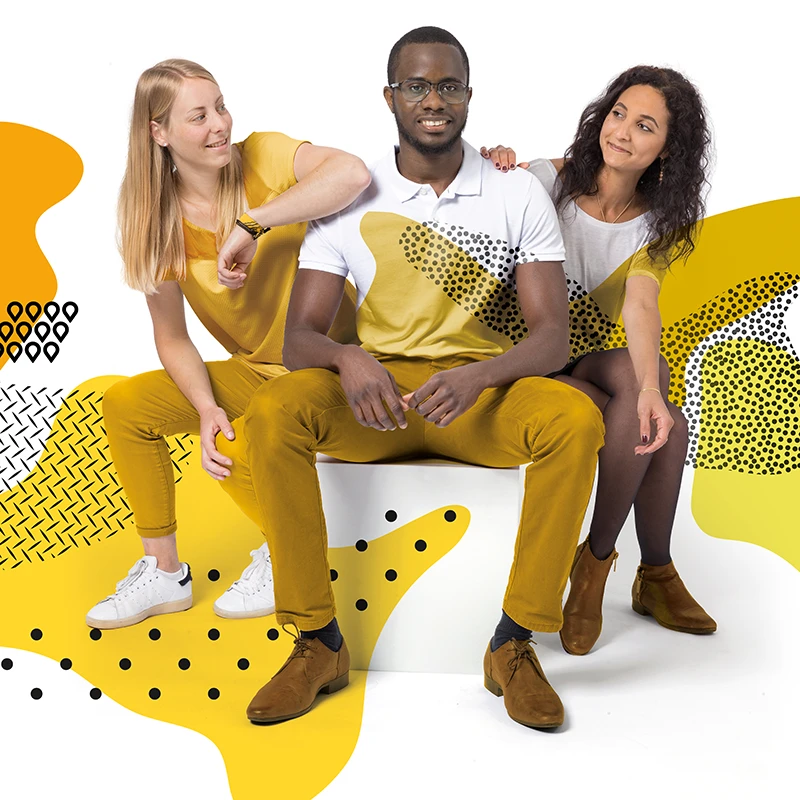 DAVRICOURT talents blanc jaune
