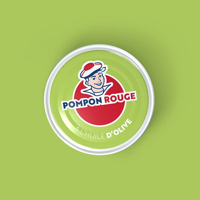 Pompon rouge Boite Pompon Rouge Dessus V