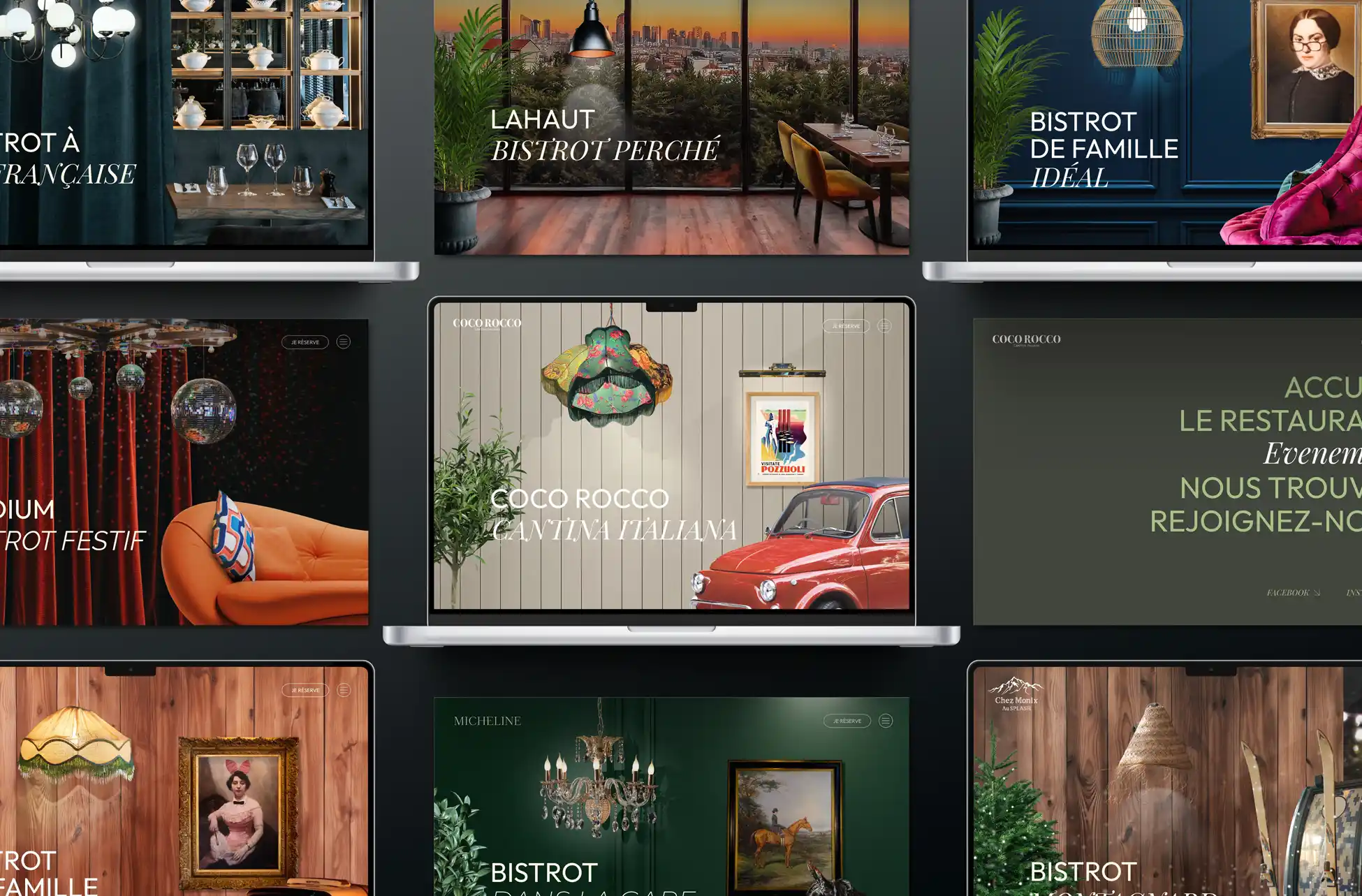 Site web restaurant groupe Pas Parisiens agence o communication bistrot des chefs stephane rotenberg